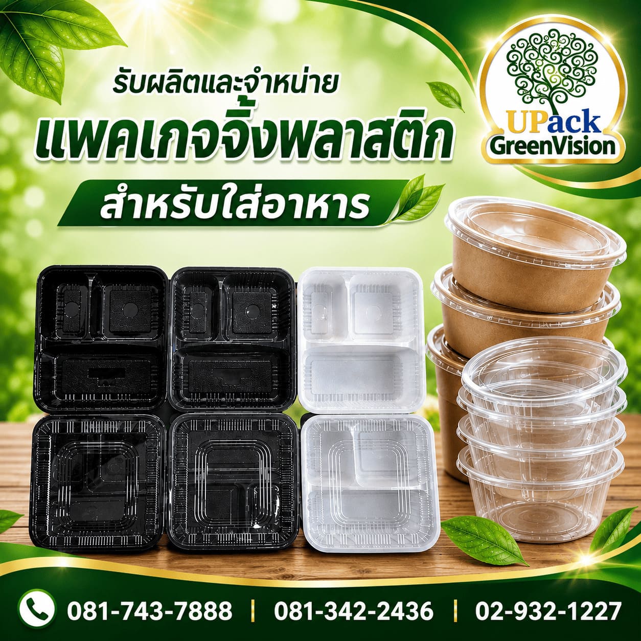 รับผลิตบรรจุภัณฑ์อาหารพลาสติก