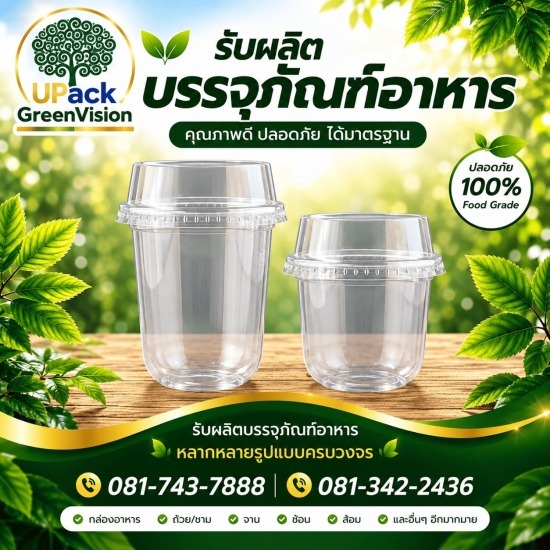 รับผลิตเเก้วพลาสติกใส