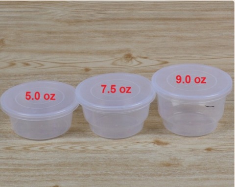 ชามพลาสติกมีฝาปิด